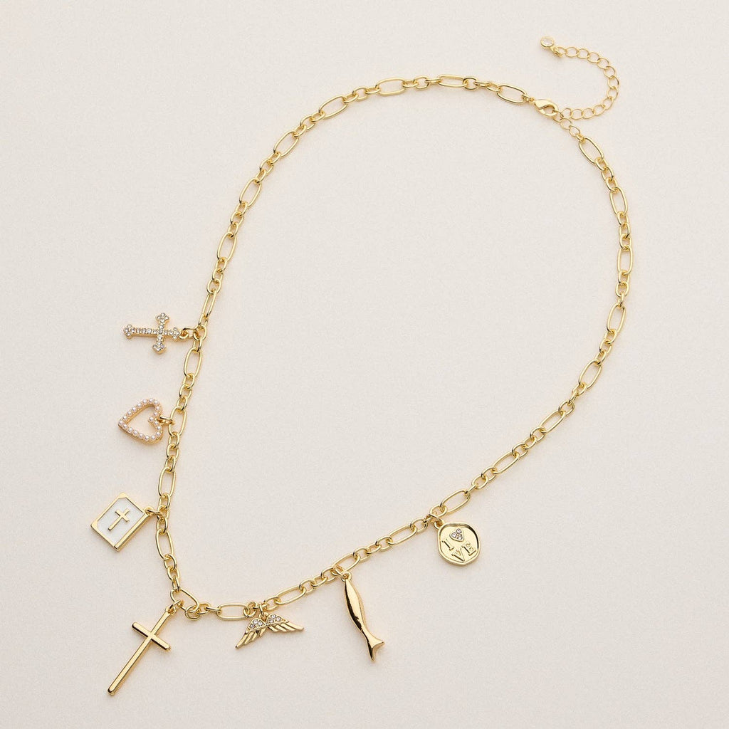 Faith & Love Charm Necklace