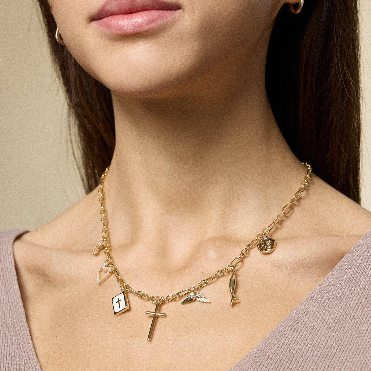 Faith & Love Charm Necklace