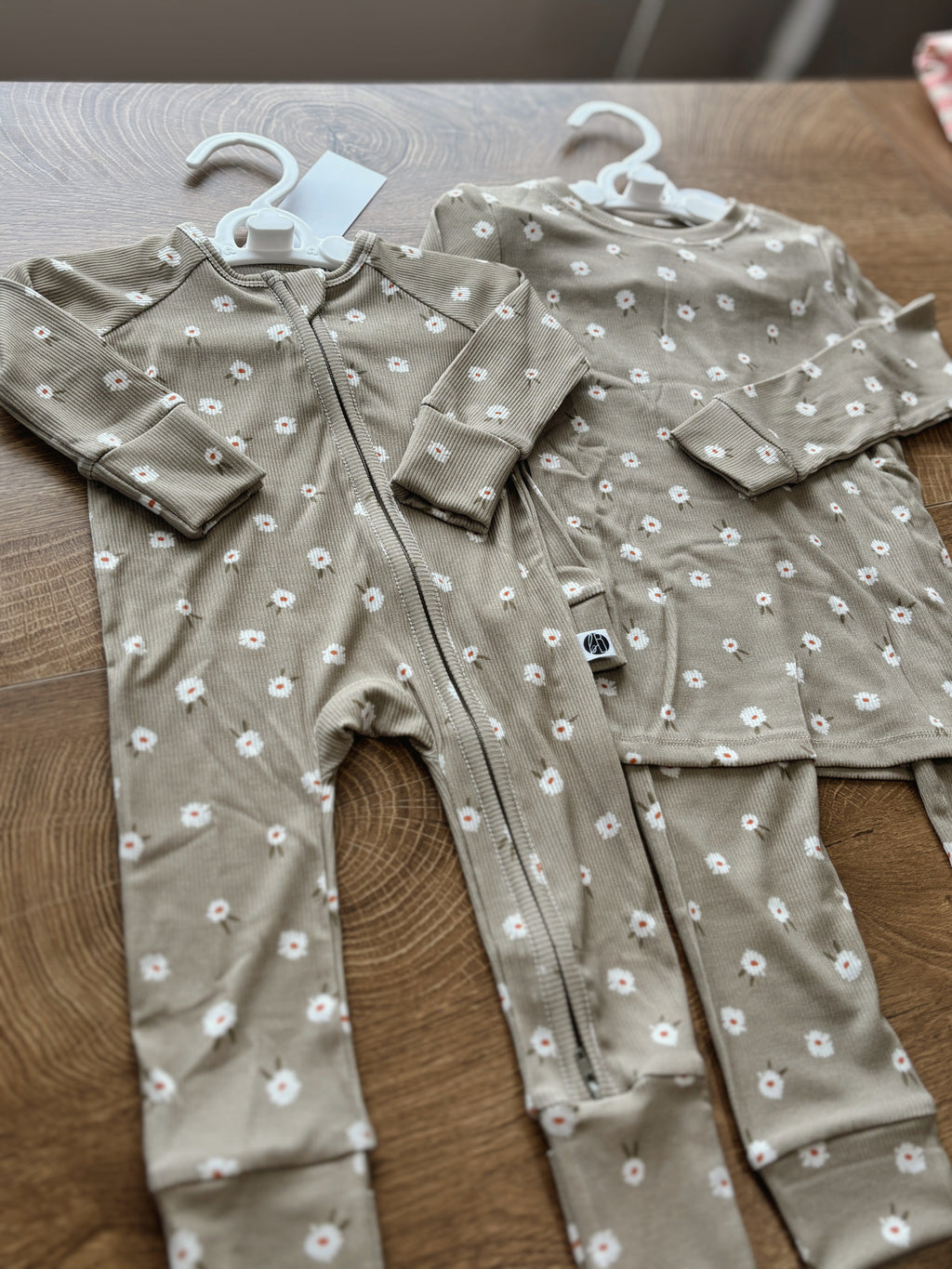 Floral Sage Zip Romper