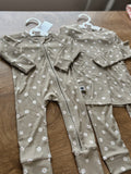 Floral Sage Zip Romper