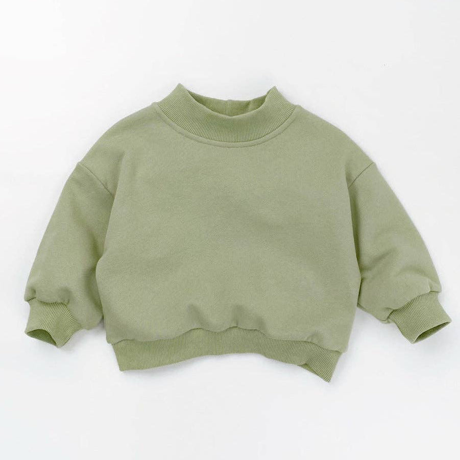 Pistachio Mockneck Crew